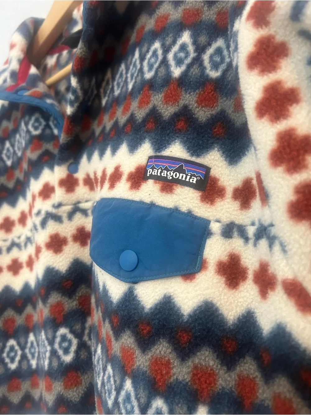 Patagonia Men’s Fair Isle Snap-T Fleece Pullover - Cream Multi